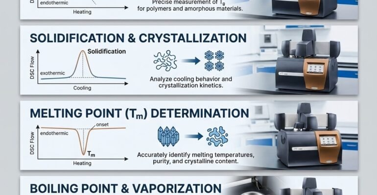 Glass transition temperature Tg measurement using DSC thermal analysis