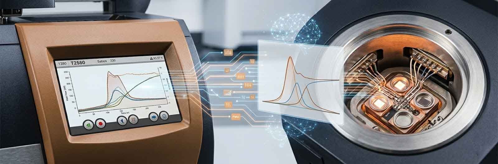 Professional DSC testing laboratory workspace