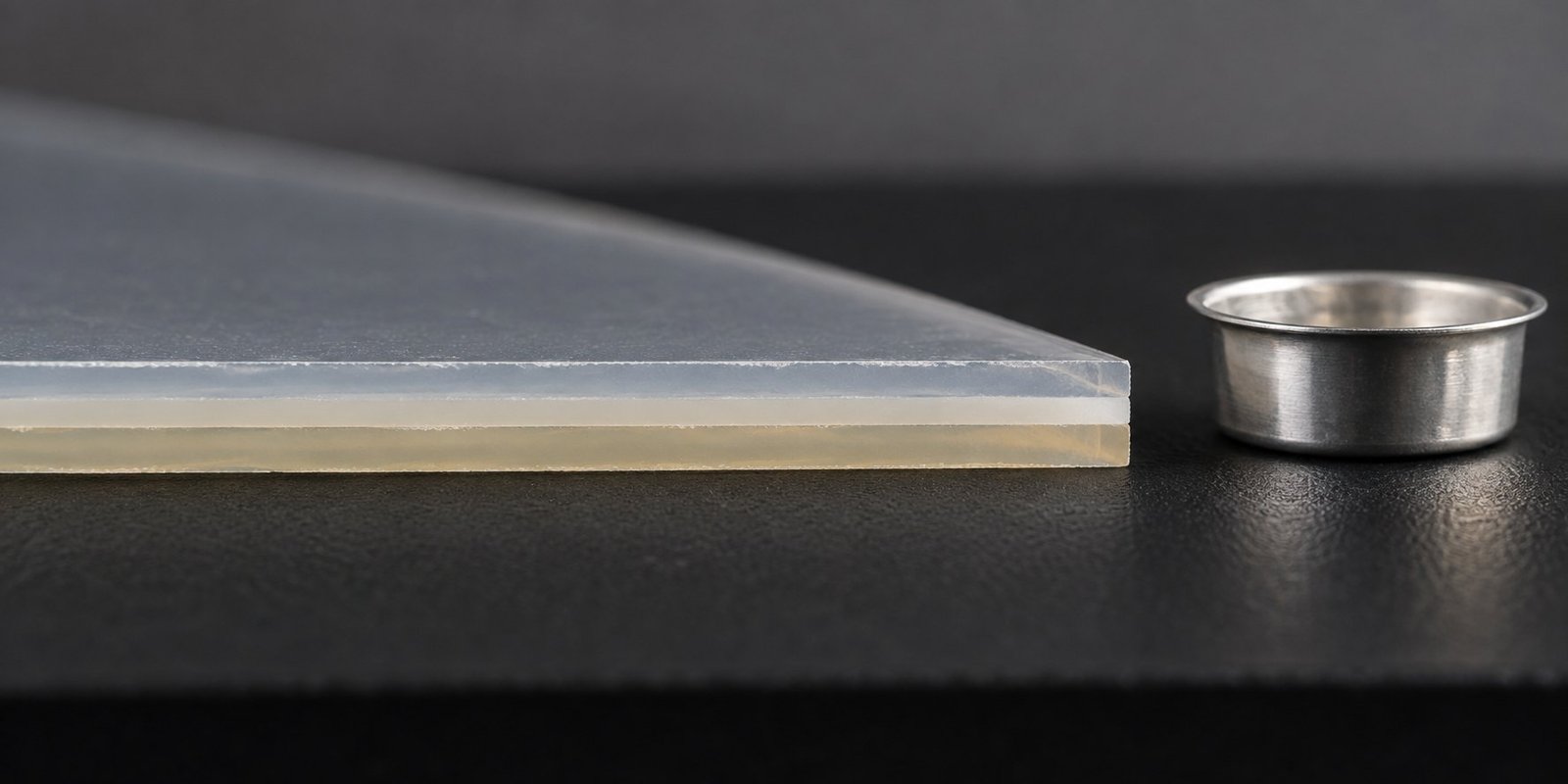 EPE layer sampling Co-extruded EPE film cross section prepared for encapsulant thermal analysis