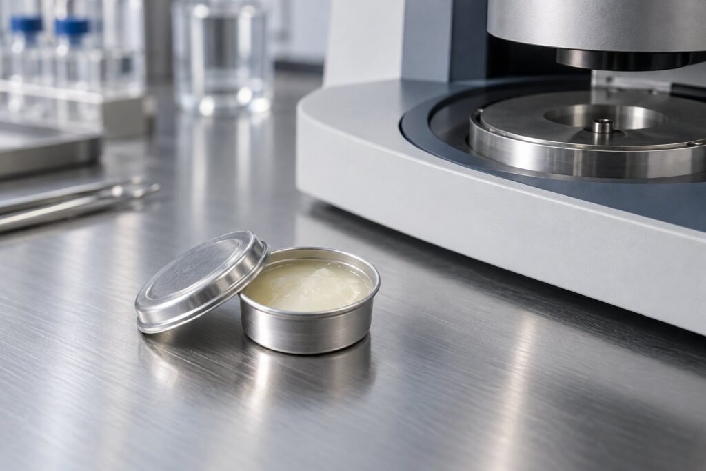DSC test phase change materials sample pan and thermal analysis instrument